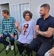 Zeca Pagodinho, Alcione e Diogo Nogueira em entrevista coletiva com a imprensa antes do dia de samba no Rock In Rio 2024  Foto: Danilo Casaletti/Estadão / Estadão
