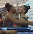 Rebeca Andrade e Júlia Soares Campeonato Brasileiro de Ginástica Artística 2024 Foto: Reprodução/NSports  Foto: Rebeca Andrade e Júlia Soares Campeonato Brasileiro de Ginástica Artística 2024  Reprodução/NSports / Olimpíada Todo Dia