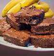 Brownie de Banana Saudável (sem glúten e sem lactose)  Foto: Bake and Cake Gourmet