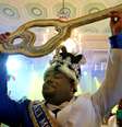 Corte Real do Carnaval carioca de 2024 recebe as chaves da cidade no Palácio da Cidade, zona sul do Rio de Janeiro.  Foto: Tânia Rêgo/AB