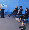 Candidatos à Prefeitura de SP no debate organizado pelo Flow   Foto: YouTube / Flow News 
