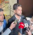 Nahuel Medina foi à delegacia acompanhado de Tassio Renam, após dar soco em assessor de Nunes  Foto: Reprodução/Instagram