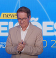 ‘Nenhuma cadeira está parafusada’, avisa Tramontina ao advertir candidatos sobre agressão durante debate  Foto: Reprodução/Flow Podcast