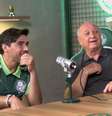 Apresentadores conversam com Felipão e Abel Ferreira em episódio especial do podcast alviverde –  Foto: Reprodução/Youtube/SEPTV / Jogada10