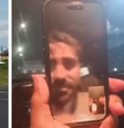 Piloto faz videochamada após ser resgatado de avião que caiu em Cuiabá  Foto: Reprodução/Redes Sociais 