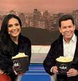 Márcia Dantas e Marcão do Povo trocaram farpas ao vivo durante o “Tá na Hora”, programa vespertino do SBT  Foto: Reprodução/Instagram