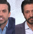 Marçal e Nunes em debate realizado pela Folha de S. Paulo e pelo UOL  Foto: Reprodução/Youtube/UOL