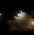 Imagem mostra mísseis lançados pelo Irã contra Israel  Foto: Getty Images / BBC News Brasil