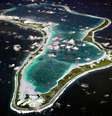 Vista aérea de Diego Garcia  Foto: BBC News Brasil