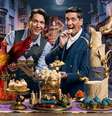'Harry Potter: Bruxos da Confentaria' será apresentado pelos irmãos James e Oliver Phelps, que viveram os gêmeos Fred e George Weasley nos filmes.  Foto: Divulgação/Max / Estadão