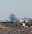 Ataque israelense em Nabatia, no sul do Líbano, onde Jussara e família moravam antes de fugir  Foto: Reuters / BBC News Brasil