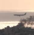 Avião em Beirute nesta terça-feira (01/10)  Foto: Reuters / BBC News Brasil