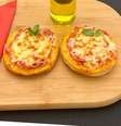 Mini pizza no pão sírio na Airfryer  Foto: Bake and Cake Gourmet