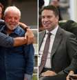 O prefeito do Rio, Eduardo Paes, e o presidente da República, Lula da Silva, e o ex-presidente Jair Bolsonaro ao lado de Alexandre Ramagem.  Foto: Pedro Kirilos/Estadão e Marcos Correa/PR / Estadão