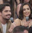 João e Lara Silva atualizaram estado de saúde de Faustão durante participação no 'Altas Horas' neste sábado, 5.  Foto: Globo/Divulgação / Estadão