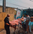 Aos 72 anos, Diana Fortini chega de ambulância e maca para votar  Foto: Reprodução/Instagram/Tribunal Regional Eleitoral de Rondônia