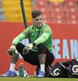  Foto: Lucas Figueiredo/CBF - Legenda: Ederson mira titularidade da Seleção Brasileira / Jogada10