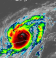 O furacão passou pelo Golfo do México  Foto: NOAA / BBC News Brasil