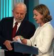 Gleisi diz que Lula estará no segundo turno nas campanhas do partido e aliados: "Eu não estou tapando o sol com a peneira, mas também não acho que nosso resultado tenha sido uma catástrofe".  Foto: Pedro Kirilos/Estadão - 28/10/2022 / Estadão