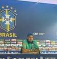  Foto: Felipe Camin / Jogada10 - Legenda: Ederson concedeu entrevista coletiva nesta terça / Jogada10