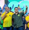 Jair Bolsonaro em evento de campanha de Engler em Belo Horizonte  Foto: Pedro Duarte/@brunoenglerdm via Instagram / Estadão