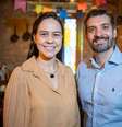 Lilian Teodoro (fundadora) e Lisa e Juliano Lisa (sócio) da Empório Coisas de Minas.  Foto: Divulgação