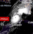 Furacão Milton se aproxima da Flórida  Foto: BBC News Brasil