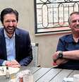 Ricardo Nunes e Jair Bolsonaro almoçaram e fecharam aliança para disputa eleitoral deste ano  Foto: Divulgação / Estadão
