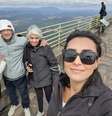 Paula, Paulo, Conceição e Lívia foram à Serra da Piedade (MG) em um passeio solicitado por Paulo, 20 dias antes de ele falecer.  Foto: Acervo Pessoal