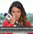 Raquel Krähenbühl se emociona ao falar de cobertura de furacão Milton  Foto: Reprodução | GloboNews