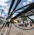 Temporal atingiu rede de energia no distrito Lapa, na zona oeste de São Paulo  Foto: Werther Santana/Estadão - 13/10/2024 / Estadão