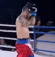 Ex-BBB Hadson Nery perdeu a peruca durante a luta conta o modelo Lucas Viana no Fight Music Show 5.  Foto: Reprodução/redes sociais
