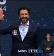 Abraço entre Nunes e Boulos no debate da Band  Foto: Reprodução / Perfil Brasil