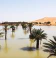 Em apenas dois dias, caiu o equivalente a mais de um ano de chuva no sudeste de Marrocos  Foto: AP / BBC News Brasil