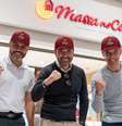 Aglay José de Carvalho, sócio-investidor e diretor financeiro, Dalmo e Magno Santana, sócios-fundadores da Massa no Copo   Foto: Divulgação
