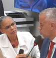 Marina Silva se defendeu após ser chamada de "adestrada" pelo deputado Evair Melo  Foto: Reprodução/TV Câmara