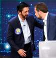 Nunes e Boulos durante debate eleitoral.  Foto: Aloisio Mauricio/Foto Arena / Estadão