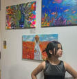 Sophia Helena foi escolhida para apresentar três obras inéditas na exposição do Salão Internacional de Arte Contemporânea  Foto: Reprodução/TV Globo