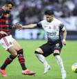  Foto: Wagner Meier/Getty Images - Legenda: Flamengo suporta a pressão na Neo Química Arena e avança na Copa do Brasil / Jogada10