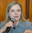 Gleisi Hoffmann, do PT  Foto: Reprodução/Instagram / Perfil Brasil