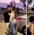 Pedido de casamento com "blitz fictícia" viralizou nas redes sociais  Foto: Reprodução/TikTok