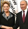 Dilma Rousseff é recebida por Vladimir Putin  Foto: Kremlin/Reprodução / Perfil Brasil
