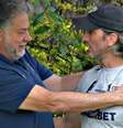  Foto: Reprodução/@juliocasares_sp - Legenda: Julio Casares e Luis Zubeldía no CT do São Paulo / Jogada10