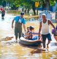 A fim de evitar nova calamidade, foi concebido o Sistema de Proteção contra Inundações, composto de 60 km de diques externos  Foto: Getty Images / BBC News Brasil