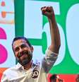 O candidato à Prefeitura de São Paulo Guilherme Boulos (PSOL) participa de ato "Agora é Boulos da Frente Ampla", com a participação da sua vice, Marta Suplicy (PT), do vice-presidente da República, Geraldo Alckmin (PSB), e do ministro do Empreendedorismo, Márcio França, na Avenida Paulista, em São Paulo.  Foto: ROBERTO SUNGI/ATO PRESS/ESTADÃO CONTEÚDO