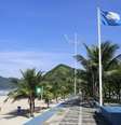 Praia do Tombo, no Guarujá, litoral paulista.  Foto: Divulgação/Bandeira Azul / Estadão
