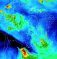 Mapa da Inmet mostra ciclone extratropical se aproximando do Sul do Brasil  Foto: Reprodução/Inmet / Perfil Brasil
