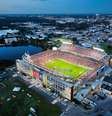 Arsenal x Chelsea pela FC Series, em 2022, bateu o recorde de público do Camping World Stadium.  Foto: Divulgação/FC Series / Estadão