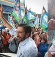 Nunes e Boulos fizeram caminhadas na comunidade de Heliópolis, na zona sul da capital paulista, neste sábado, 24 de outubro de 2024, véspera das eleições municipais.  Foto: Felipe Rau/Estadão Conteúdo/Marcela Coelho/Redação Terra