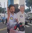 Da esquerda para direita: eleitores fazendo boca de urna, Ricardo Nunes e Tarcício em coletiva; policiamento no local de votação  Foto: Reportagem do Terra